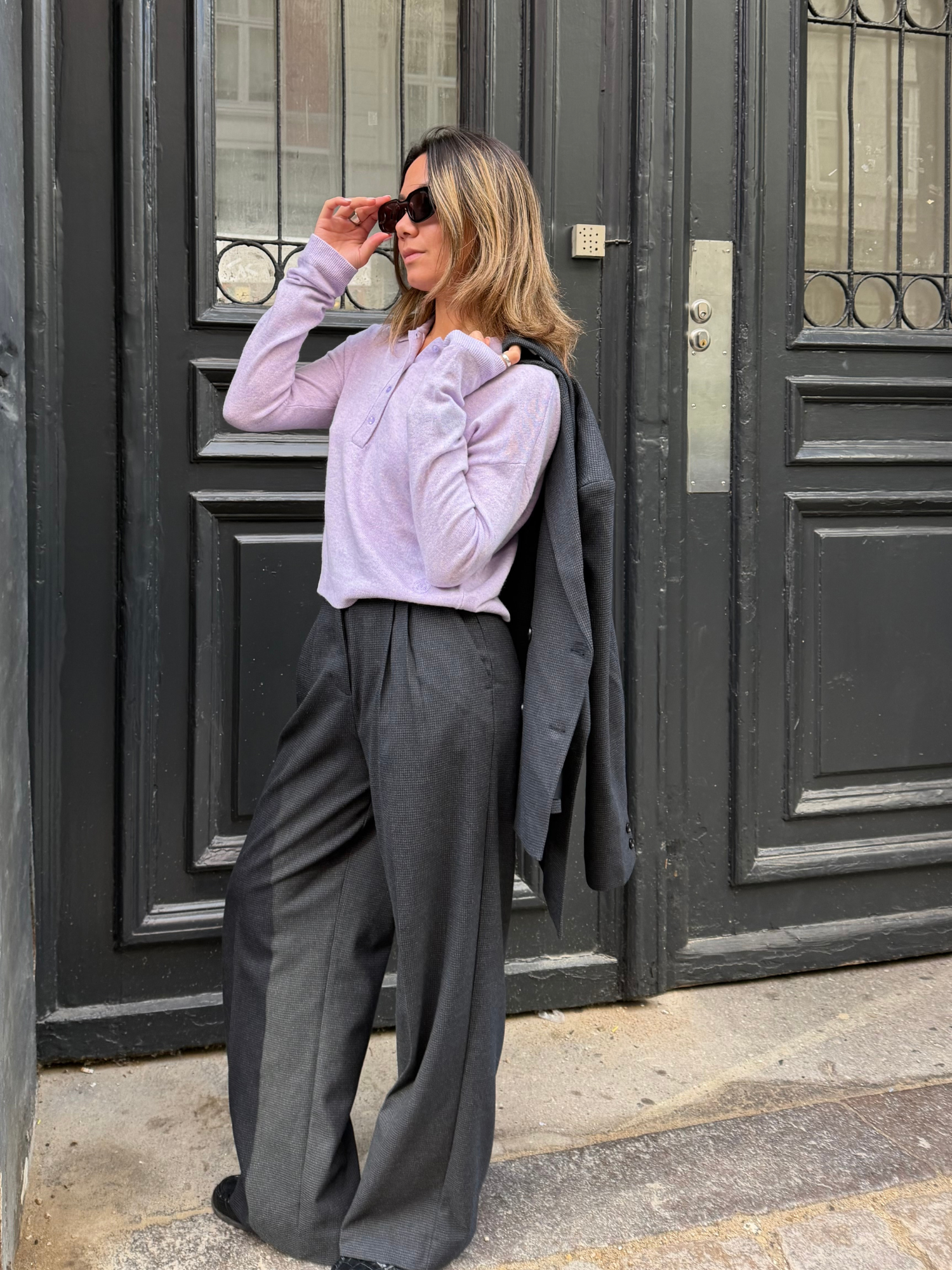Basic Apparel Selem Polo Sweaters 903 Violet Tulip